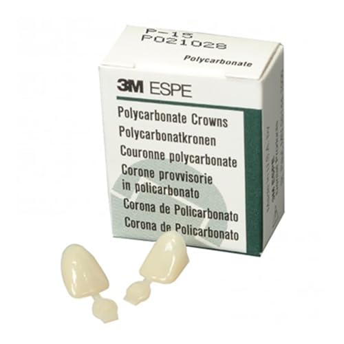 3M ESPE 3M-P15 Polycarbonate Crown, Upper Left Central (Pack of 5)
