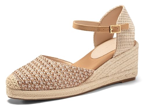 Image of Coutgo Women's Platform Wedge Espadrilles Sandals