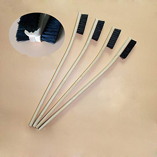 Bonaweite 3 Pack Bird Cage Brush, Wooden & Stainless Steel Long Handle Bird Cage Cleaner Brush thumb #3