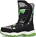 YOLARK Boys Girls Snow Boots Kids Winter Waterproof Slip Boots Outdoor Resistant Cold Weather Warm Shoes（Green Toddler 10）