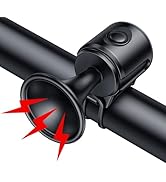 Powvine Electric Bike Horn 130db Loud Bicycle Horn，Bicycle Horns for 22.2-32mm Handlebars Bicycle...
