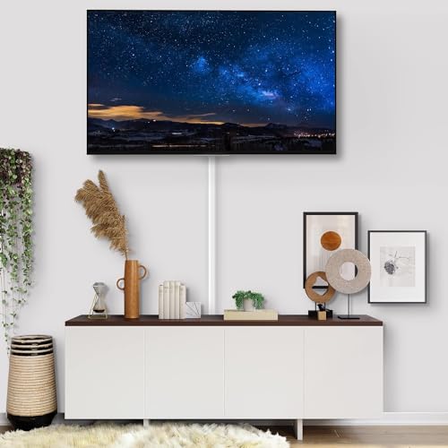 Image of ZhiYo 94.5in Cord Cover Wall Kit, Cord Hider Wire Covers for Cords Wall Mounted TV, Paintable Wire Hiders, TV Cable Hider Cord Concealer, 6 x L15.7in W0.98 H0.5in, White