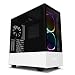 Produktbild NZXT H510 Elite - CA-H510E-W1 - Premium Mid-Tower ATX Case PC Gaming Case - Dual-Tempered Glass Panel - Front I/O USB Type-C Port - Vertical GPU Mount - Integrated RGB Lighting - White/Black