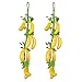 2 Pack Lifelike Simulation Bananas Fake Fruit Hanging Artificial Bananas Home Kitchen Shop Display Photo Props Decorations