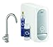 Produktbild Grohe Blue Home Mono, Starter Kit, in supersteel, als Ergänzung zu Ihrer bestehenden Küchenarmatur, C-Auslauf, 31498DC0