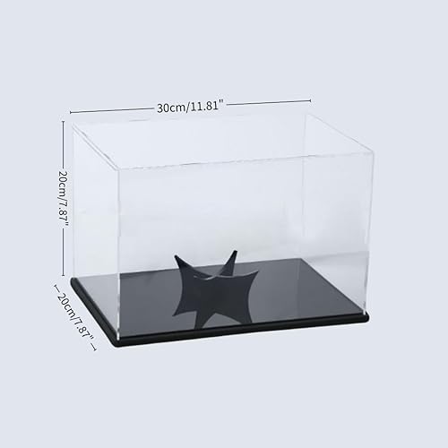 Miniatura 2 de Vitrina de fútbol acrílico, soporte de fútbol extraíble, a prueba de polvo, resistente a los rayos UV, caja de exhibición para rugby, sombreros,