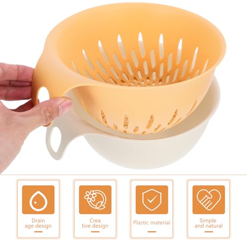 Colador plástico doble capa para frutas y verduras miniatura 3