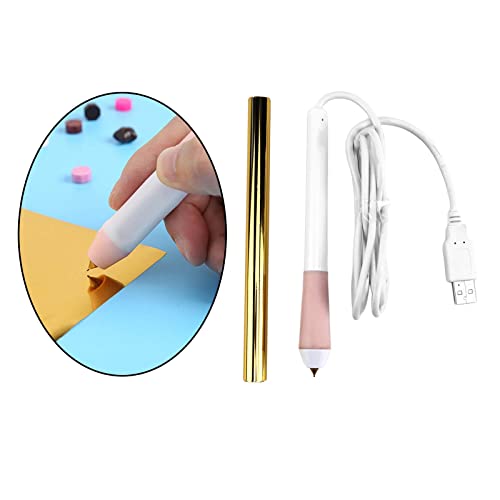 Newmind Caneta de desenho Hot Foil USB 1,5 mm Hot Foil Roll, caneta bronzeadora dourada brilhante pa