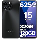 DOOGEESmart Note 58 Smartphone Android 15, 32(8+24) GB+128GB/2TB TF Cellulare, 6.75" HD+ 90Hz Schermo,6250mAh, 16MP+8MP Telefono Cellulare, 4G Dual SIM/Octa Core/Widevine L1/NFC/OTG/Face ID/GPS, Nero