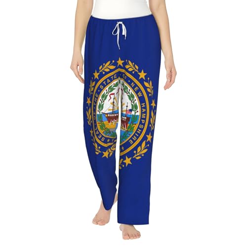 Pantalon de pyjama flanelle anti-boulochage avec taille élastique femme