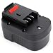 POWERAXIS 14.4V 2Ah HPB14 Battery for Black&Decker 14.4V Battery FireStorm HPB14 FSB14 FS140BX A14 BD1444L HPD14K-2 CP14KB HP146F2 CDC140AK HP148F2R 499936-34 499936-35 (Black)