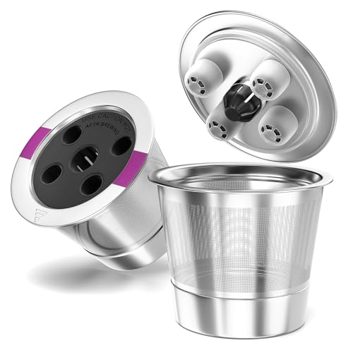 Universal Refillable Coffee Pods with 5 Holes, Suitable for k