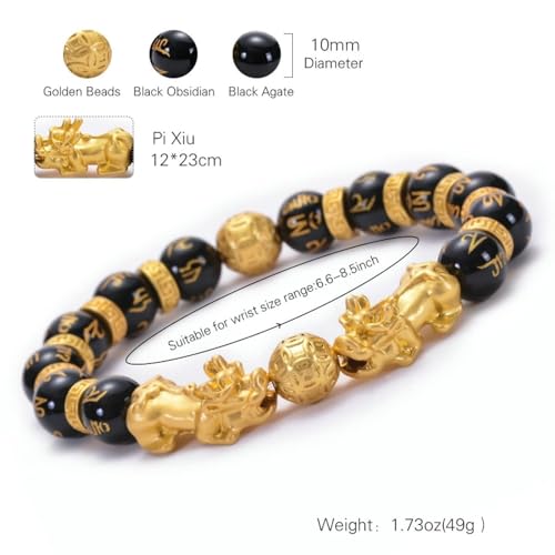 Bracelets en pierre naturelle XJBTBA mantra perles 10mm elastique 17cm