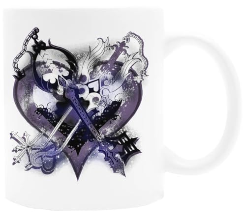Udaytee Llaves Espada De Kingdom Hearts Taza De Cerámica Blanca
