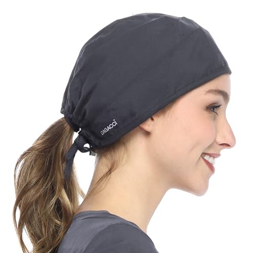 Dagacci Medical Uniform Unisex Scrub Cap (Pewter Gray)