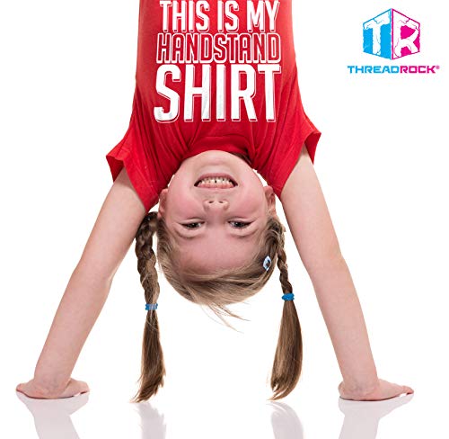 Threadrock Big Girls' This is My Handstand Shirt Fitted T-Shirt2