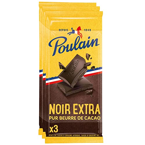 Poulain Noir Extra French Dark Chocolate Bar ( 3x100g)