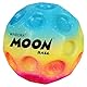 Waboba Moon Ball – am Höchsten Springender Gummiball – Patentiertes Original-Design – Ballkrater Erzeugen beim Aufprall ein knallendes Geräusch – Leicht Greifbar – Flummies für Kinder - Rainbow - 65mm