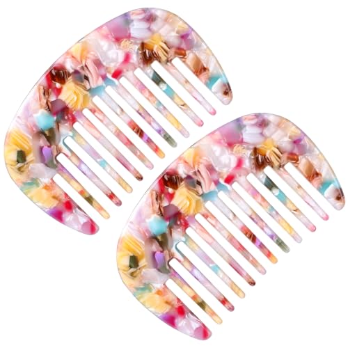 Peines con dientes anchos Mabor 2 piezas multicolor miniatura 1