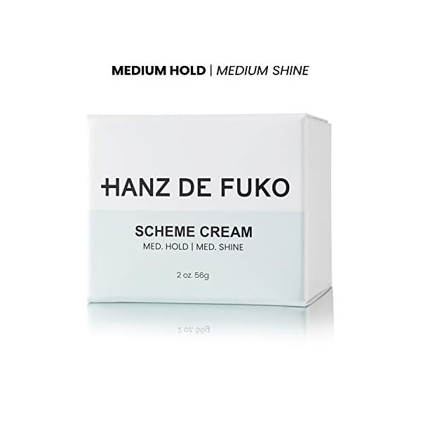 Hanz-de-Fuko-Scheme-Premium-Mens-Hair-Styling-Cream-with-High-Shine-Finish-2oz Hanz de Fuko Scheme Cream – Premium Men’s Hair Styling Cream – Medium Hold, Medium Shine – Certified Organic Ingredients, 2 oz.