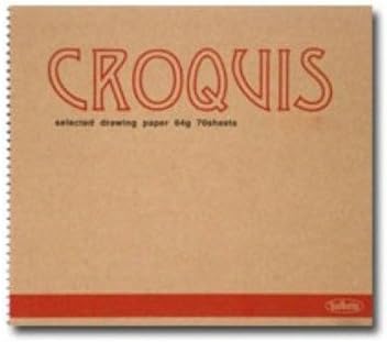 Amazon Co Jp ホルベイン クロッキーブック クロッキー No 700 中紙 Nクロッキー紙 50k 60g 70枚とじ 270 155 S 文房具 オフィス用品