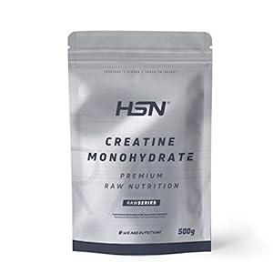 Creatina Monohidrato Micronizada en Polvo de HSN | Aumenta tu Rendimiento Deportivo, tu Energía y tu Masa Muscular, Retrasa la fatiga | Vegano, Sin Gluten, Sin Lactosa, 500 gr…