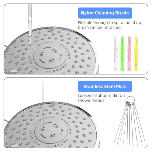 Image of 30pcs Shower Head Cleaner Tools, Shower Head Cleaning Brushes Multi-Sized Showerhead Unclogger Cleaner Picks Anti-Clogging for Bathroom Small Hole Tiny Nozzle Gaps Slot