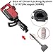HIGOSPRO 4 Inch Wide Tile & Thinset Scaling Chisel for Demolition Jack Hammers Alloy Steel Construction,4