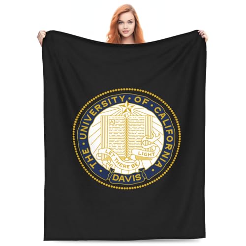 Uc Davis Aggies University Logo Ultra-Soft Micro Fleece Blanket Soft Comfortable Flannel Blanket-40 X30
