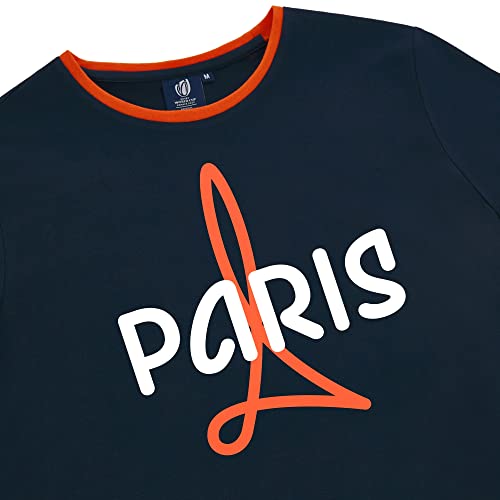 T-Shirt Rugby Paris World Cup Coupe du Monde Féminin Bleu Taille XL