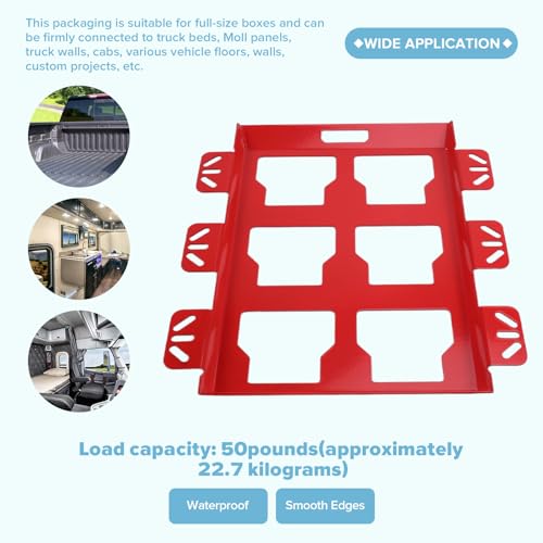Boîtes à outils suspendues avec ce support mural rouge robuste - 6