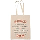 Planetee Tote Bag Un Frédéric Aussi Génial Sac Cabas Coton Fairtrade Réutilisable pour Courses, Travail ou Transport – Cadeau Original Famille Collègue Retraitée