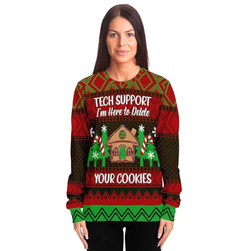 Tech Support Delete Your Cookies Sweatshirt, alternative view 3