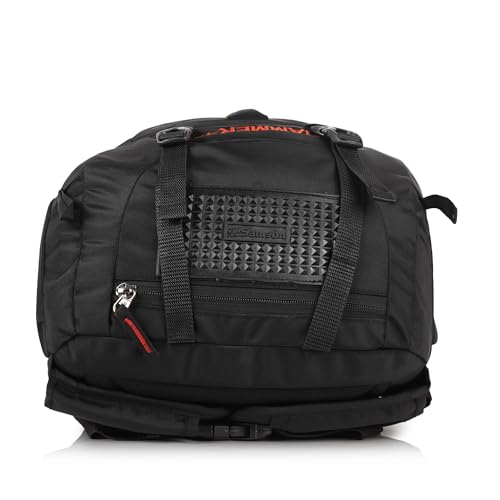 Image of Half Moon 45L Hammer Waterproof 4 Compartment Rucksack /Trekking Bag For Mens | With 17.3 inch Laptop Compartment & Rain Cover | 1 Year Warranty | For Hiking, Travel Backpack For Boys & Girls (Black)