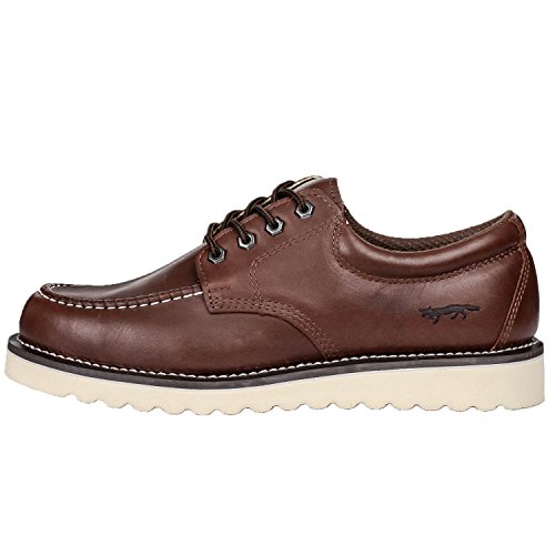 Image of Golden Fox Work Shoe 4 inch Moc Toe Leather Men's Oxford for Construction & Casual