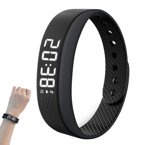 CHENRI Fitsleeps Alarm Clock Watch, Fitsleeps Weckeruhr, Vibrationsalarm Erinnerung Uhr, Leiser Vibrationswecker Armband, Tragbarer Wecker mit...