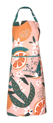Tablier coton recyclé Dexam rose : fini les taches sur vos vêtements