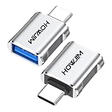 HOWJIM USB C auf USB Adapter 2 Stück,3A Schnellladen und 10Gbps Datenübertragung,Typ C Stecker auf...