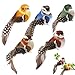 WUSJCOF 5 Stück Künstliche Vögel Deko mit Clip – Farbige Vogel Dekofiguren für Frühling, Garten, Party und Hochzeit Dekoration