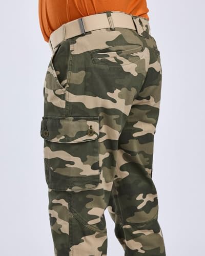 Pinewood Serengeti Herren Hose (DE/NL/SE/PL, Numerisch, 56, Regular, Regular, Khaki Camou)