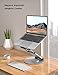 Nulaxy Telescopic 360 Rotating Laptop Stand for Desk Adjustable Height Swivel Pull Out Design Ergonomic Laptop Riser Fits All 10-17