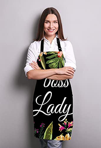 Lefolen Lady Apron For Women And Men, Adjustable Kitchen Chef Apron For Cooking Baking - Cute Birthday, Anniversary, Mother'S Day Apron Presents thumb #2