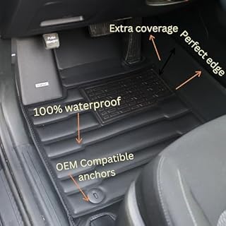 Mat Up! Floor mats for Lexus RX 2023-2026 with Maximum Coverage, Laser Measured, Anti-Slip, Waterproof, All Weather Car Mats Accessories. Covers Row 1 and 2