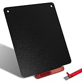 polarmotor Motorrad Kennzeichenplatte 180x200mm Kennzeichenhalter Aluminium Nummernschildhalter Schwarz Metall mit Rückstrahler Reflektor