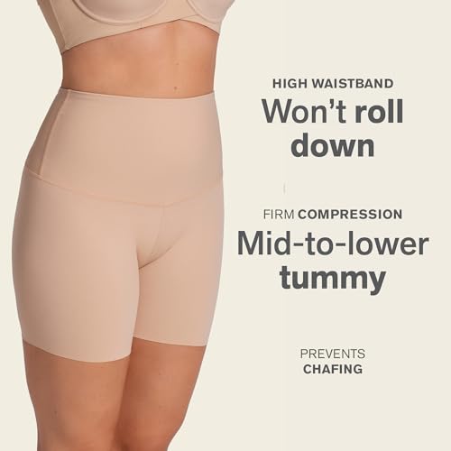 Leonisa Shapewear Shorts Tummy Control, High Waisted Shaper Shorts for Women3