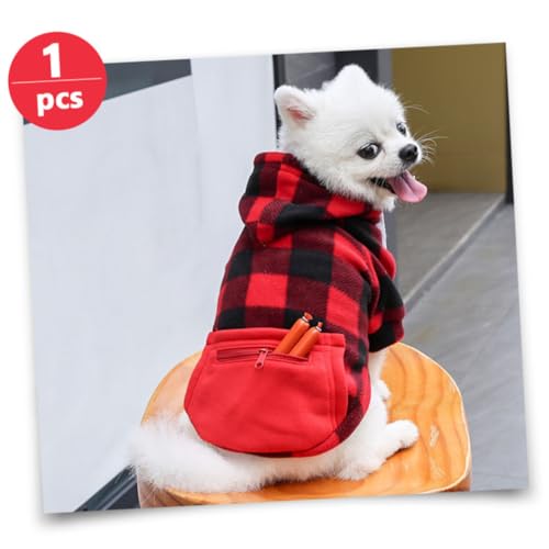 Disfraz de Santa para perro color rojo XL miniatura 3