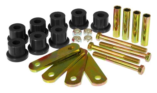 Prothane 7-1051-BL Black Rear Mono Leaf HD Shackle Bushing Kit