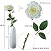 FLLOJOYA Artificial Roses for Decorations White Artificial Flowers Roses Long Stem Artificial Fake Rose for Wedding Party Home Decor/Off White Silk Rose