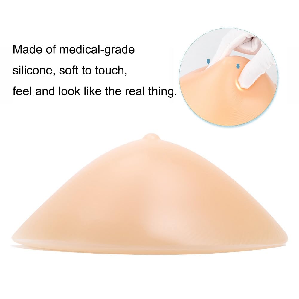 Inserto triangolare in silicone per potenziare il reggiseno concavo per mastectomia protesi crossdresser