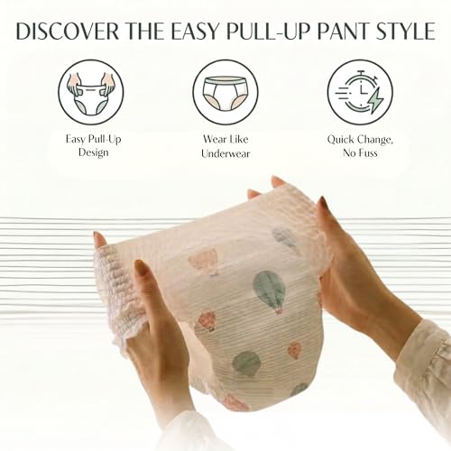 Image of CODDLE UP Pant Style Diapers For Babies, Medium (3-7kgs) 30 count, Fragrance & Paraben Free, Ultra Soft Diaper with Breathable Fabric, No Chlorine Bleaching, High Absorbtion & Leak proof upto 12 hours